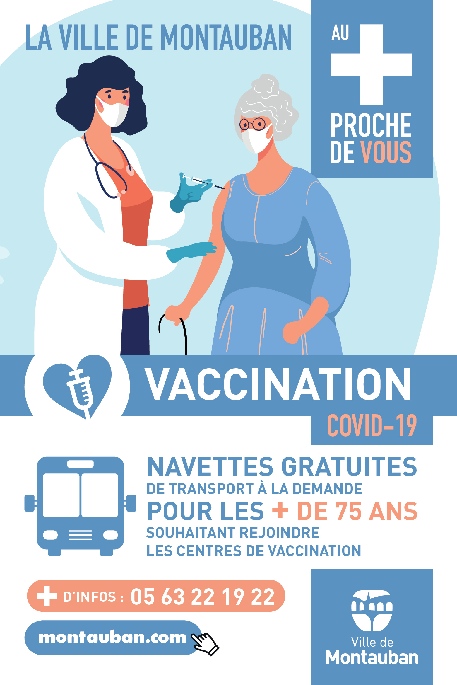 CP – La Ville accompagne la campagne de vaccination