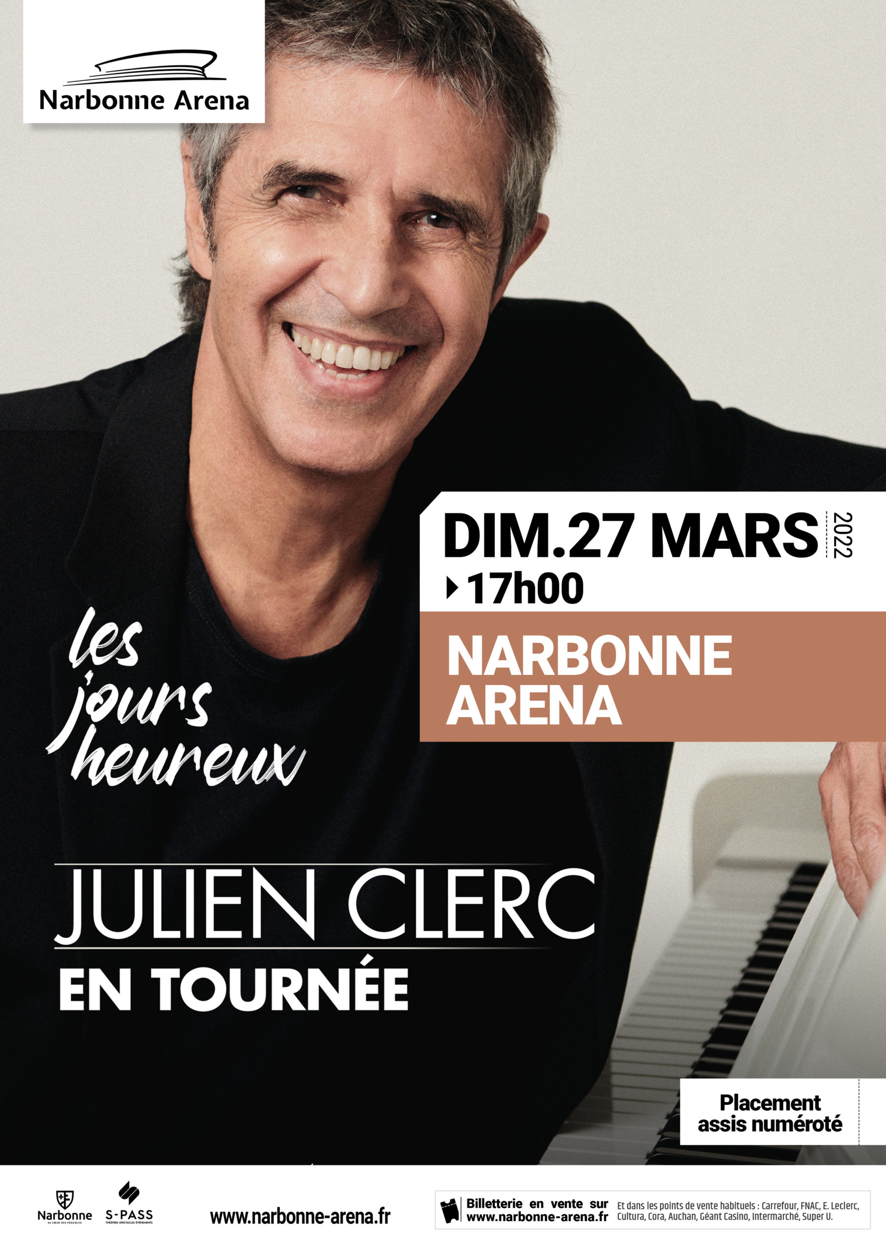Julien Clerc à Narbonne Arena !