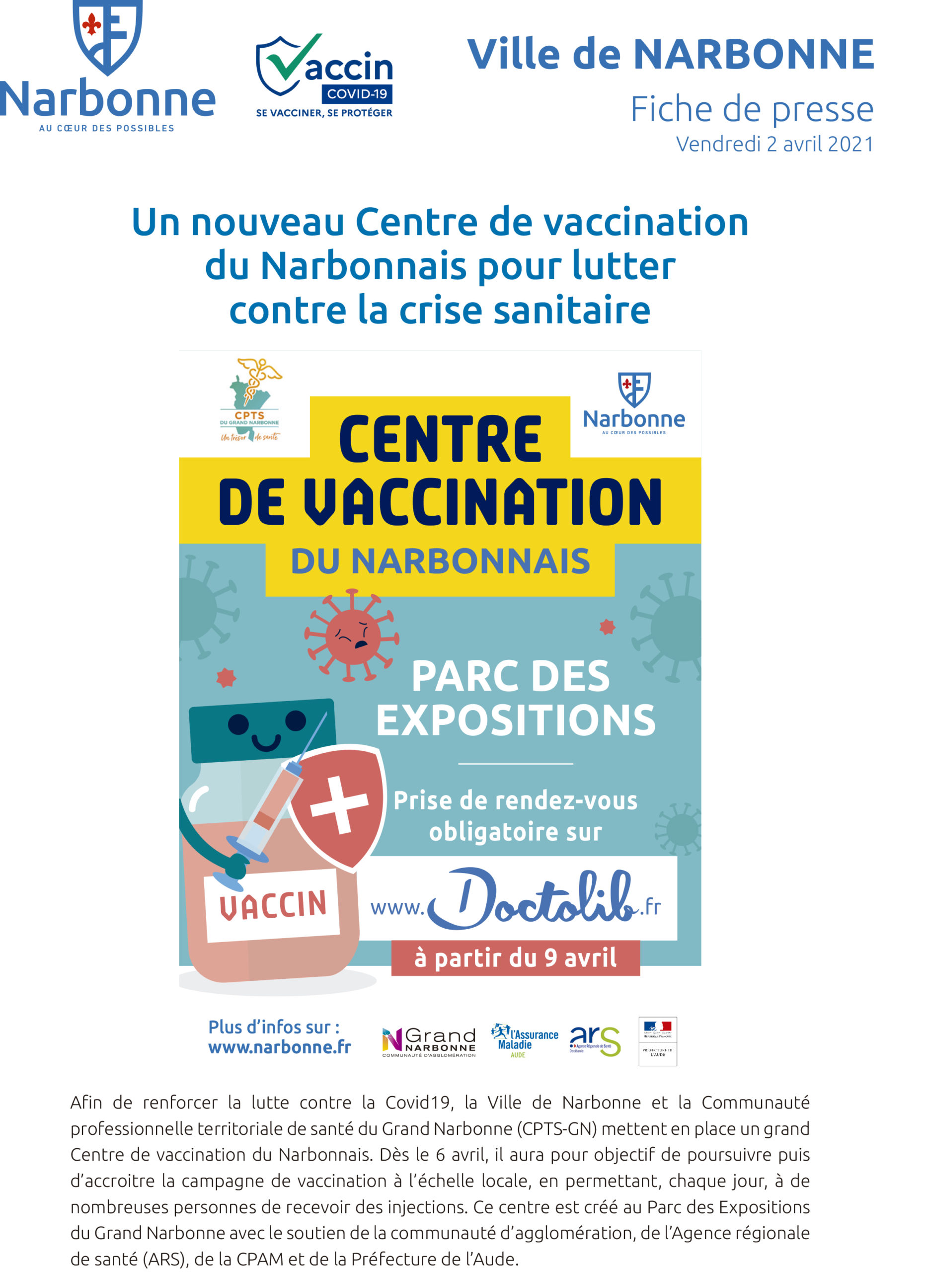 Centre de vaccination du Narbonnais