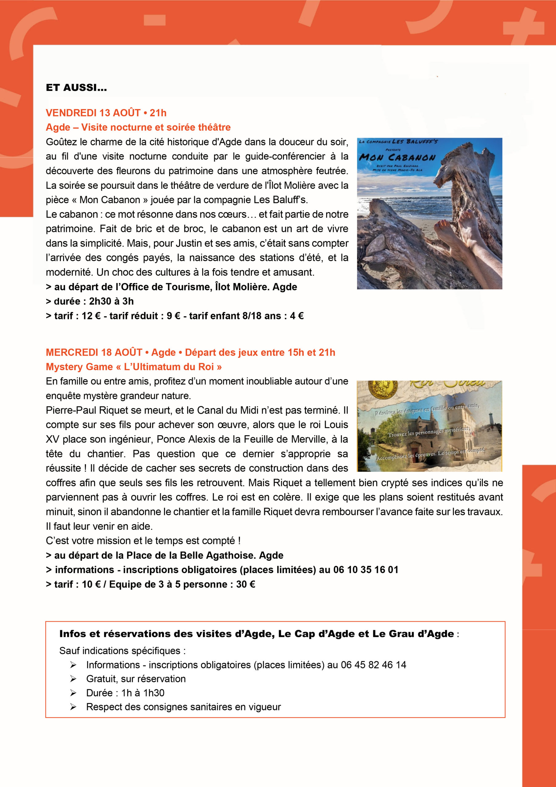 Cap d’Agde Méditerranée : visites guidées patrimoine