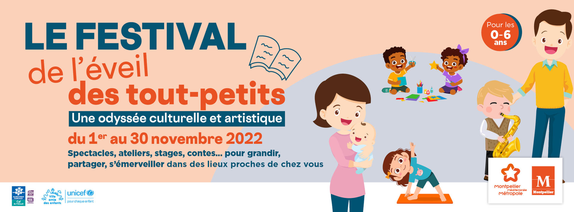 Communiqué de presse : Le festival de l’éveil des tout-petits du 1er au 30 novembre à Montpellier
