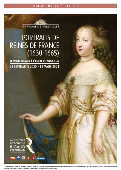 CP- Exposition PORTRAITS DE REINES DE FRANCE Musée d’art Hyacinthe Rigaud – Perpignan