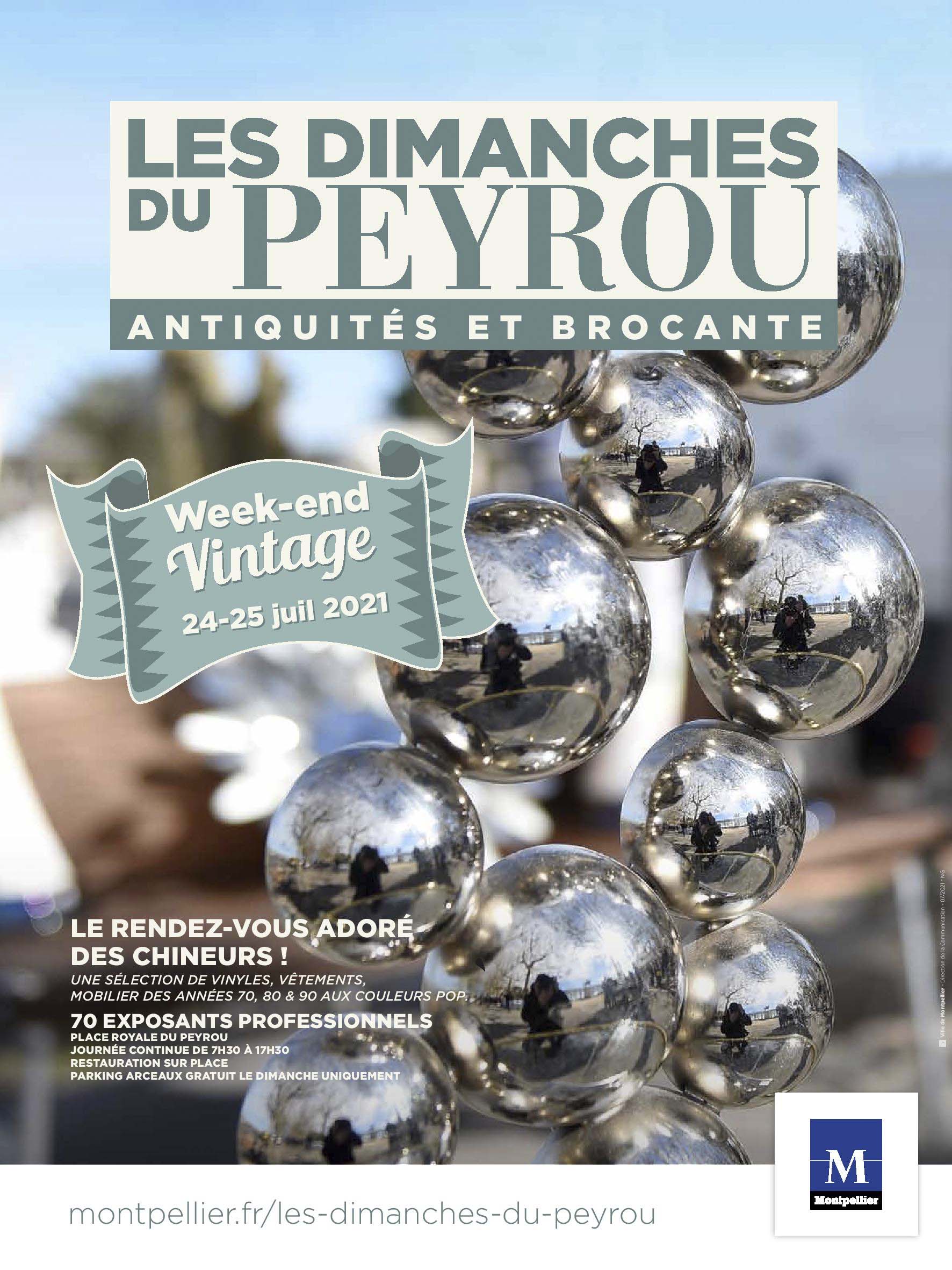 Communiqué de presse : les Dimanches du Peyrou proposent leur Week-end vintage les 24 et 25 juillet 2021