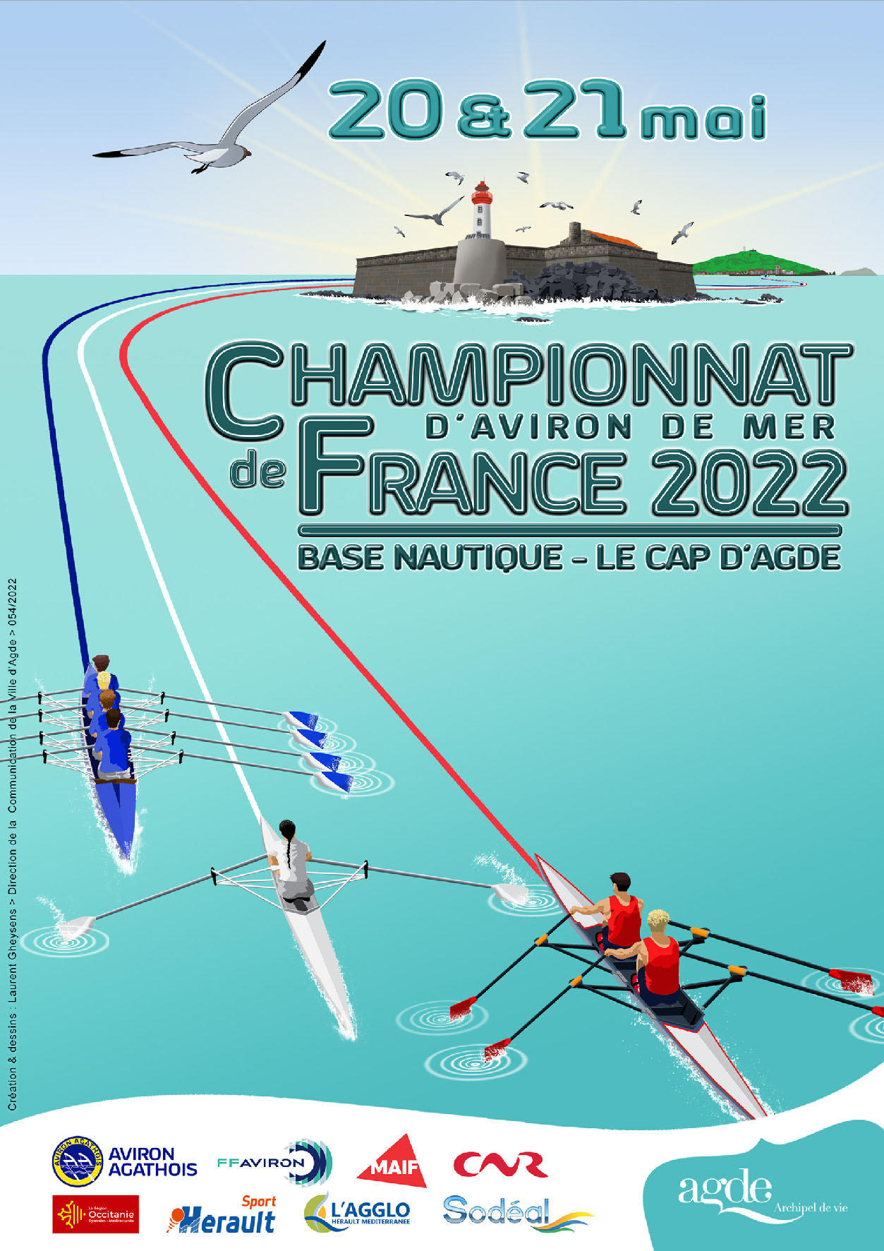 Cap d’Agde : Championnat France Aviron de mer
