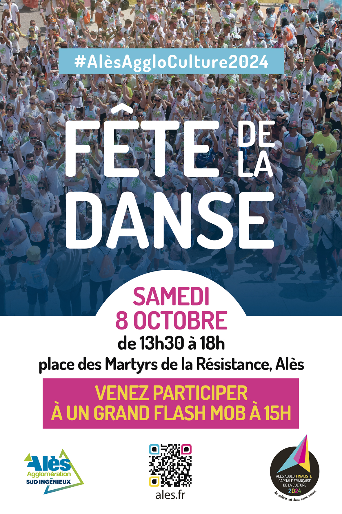 Fête de la danse et flash mob géant le samedi 08 octobre à Alès
