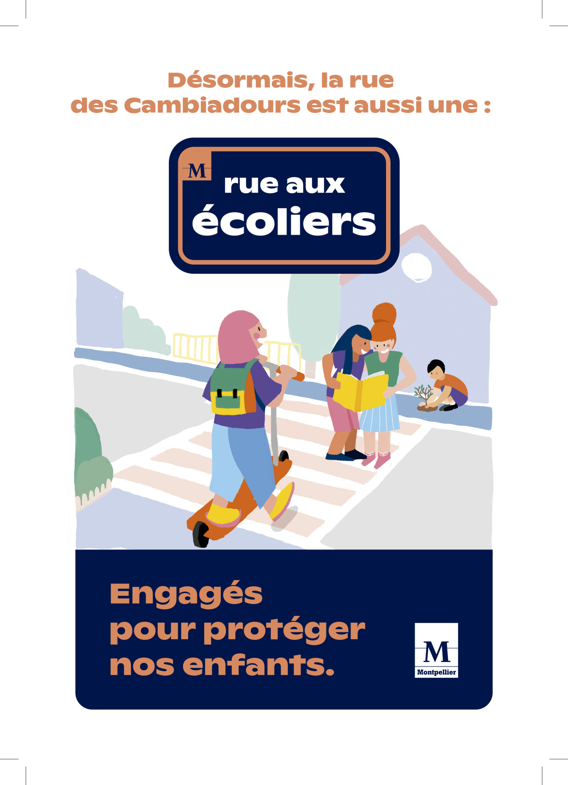 Deux nouvelles « rues aux écoliers » mises en place à Montpellier ce lundi 7 novembre